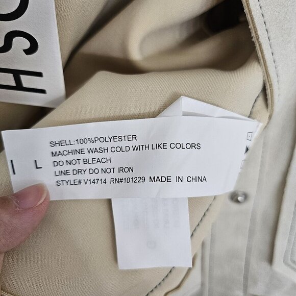 NWT STOOSH Sue-like Cream All Season Baggy Pocket Womens Jacket Size Large - Picture 6 of 12